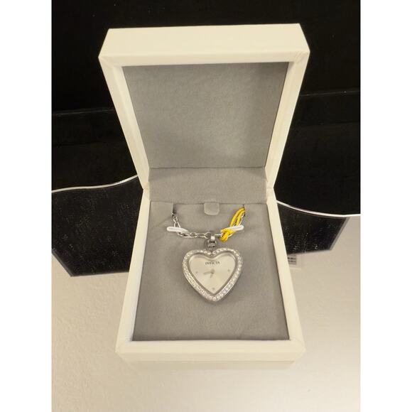 Invicta Mini 27.5mm Angel Women’s Watch Necklace Silver (49937) $199 MSRP-NEW - Picture 13 of 16